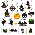 Tabella taglie delle decorazioni a spirale di Halloween con fantasmi e zucche nere - Stile A