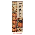 Striscioni per porta autunnali con zucche, girasoli e testo di saluto Hello Fall - Girasole Ciao Autunno