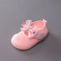 Scarpe primi passi rosa traspiranti con fiocco in tulle e dettagli di stelle glitterate - Taglia 15 Lunghezza Interna 11.5cm / Rosa