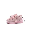 Roze ademende mesh sneakers voor kinderen met stevige zool en elastiek - EU 23 / Roze