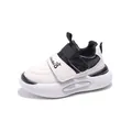 Scarpe da corsa per bambini in bianco e nero con suola ammortizzata e velcro pratico - Taglia 21 (13CM) / Nero