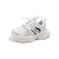 Scarpe sportive bianche per bambini con suola spessa e rete traspirante leggera - Size 21 / Bianco
