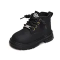 Botas Martin negras clásicas para niños con cuero mate y suela de goma antideslizante - EU 24 / Negro
