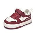 Classic red and beige toddler sports shoes with velcro straps and sportchao logo - Size 15 Inner Length 11.7cm / Red