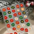 3D reliëf kerst nagelstickers TS-4208 met feestelijke lakstempel ontwerpen - Kerst Embossed Lakstempel Stijl (TS-4208)