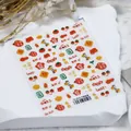 Chinese New Year nail art stickers featuring red envelopes and gold ingots, model TS-2018 - Good Luck Wishes (TS-2018)