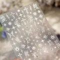 Holografische Schmetterlings-Nagelaufkleber TL-181 mit metallischem Laser-Effekt - Schmetterling Kreuz Sternenstrahl Stil (TL-187)