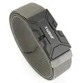 Tactical elastic belt with 3.5 magnetic quick-release buckle for outdoor activities - Dark Gray