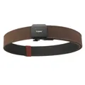 Ceinture tactique en nylon double épaisseur marron foncé avec boucle automatique pour homme - 120cm / Brun Foncé