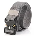 Cintura tattica in nylon con fibbia metallica a sgancio rapido grigio scuro - 125cm / Grigio