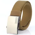 Cintura tattica in tela di nylon con fibbia in metallo opaco in marrone coyote - Marrone coyote