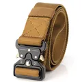 Tactical nylon belt in coyote tan with 12kN quick-release heavy duty metal buckle - Coyote Brown