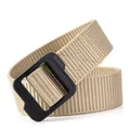 Ceinture tactique en nylon à séchage rapide avec boucle noire mate et kaki - 120 / Kaki