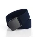 Ceinture élastique en nylon avec boucle YKK en plastique bleu marine et textile tissé - 120cm / Bleu royal