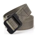 Ceinture tactique en nylon à séchage rapide avec sangle gris foncé et boucle noire mate - Gris