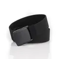 Ceinture noire en nylon élastique avec boucle en plastique YKK pour extérieur et loisirs - 120cm / Noir