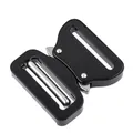 Fibbia a sgancio rapido in alluminio 45mm per zaini e cinture tattiche in nero - Nero