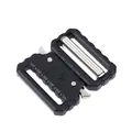 Detailed macro view of 38mm cobra tactical buckle with 3KN and 5KN load rating marks - Black