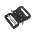 38mm matte black tactical metal buckle with 5KN strength for outdoor gear and bags - Black
