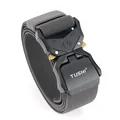 Heavy-duty tactical nylon belt with 3.8cm quick release aluminum alloy cobra buckle - 125cm / Dark Gray