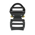 Détail d'une boucle à dégagement rapide de 25 mm pour colliers et laisses tactiques - Noir