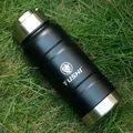 Matte black SUS304 stainless steel vacuum flask 520ml for outdoor sports use - Black