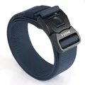 Cintura tattica in nylon blu navy con fibbia a sgancio rapido per sport all'aperto e allenamento - Blu Reale / 125cm
