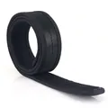 Cintura tattica nera in nylon resistente con regolazione a strappo in velcro - L / Nero