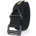 Cintura tattica in nylon nero con fibbia in metallo 22KN per allenamento all'aperto - 110 / Nero