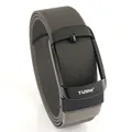 Cintura da uomo sportiva in nylon per outdoor con fibbia automatica nero opaco - 120cm / Fibbia Nera Grigio Scuro