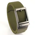Ceinture tactique en nylon vert armée pour homme avec boucle en métal style décontracté - Boucle Canon de Fusil - Vert Armée