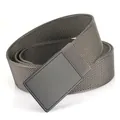 Deep brown nylon tactical belt with high-density weave and matte black buckle - Edge-locked Style / Dark Gray