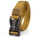 Cintura tattica in nylon coyote brown con fibbia a sgancio rapido per allenamento - 125cm / Marrone coyote