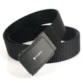 Heavy duty tactical nylon belt with matte automatic buckle for outdoor sports and casual wear - 120cm / Black