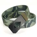 Ceinture nylon camouflage vert armée avec boucle automatique noire pour extérieur et loisirs - Camo Vert Armée