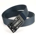 Tactical nylon web belt with automatic matte buckle for outdoor casual wear - Royal Blue