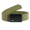 Tactical nylon training belt in army green with black alloy quick release buckle - Army Green / 120cm