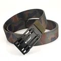 Ceinture tactique en toile de nylon à motif camouflage jungle et boucle automatique - Camouflage Classique