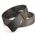 Men's nylon tactical belt with jungle camouflage pattern and black matte alloy buckle - 120cm / Classic Camouflage