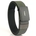 Cintura tattica in nylon doppio strato verde militare con fibbia automatica nera opaca outdoor - grigio scuro