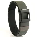 Army green tactical nylon belt with a black quick-release buckle for outdoor training - 120cm / Dark Gray
