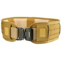 Cintura tattica con taglio laser e fibbia in metallo a sgancio rapido in nylon kaki - M / Marrone coyote