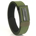 Cintura tattica da uomo in nylon con fibbia automatica per outdoor e abbigliamento casual - Verde Militare
