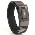 Gray camo nylon tactical belt with black automatic buckle for outdoor training - Dark Gray Camouflage