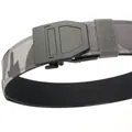 Ceinture tactique épaisse en nylon pour hommes avec motif camo gris et boucle carbone - Camouflage Gris Foncé