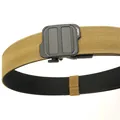 Heavy-duty double-layer nylon tactical belt with a carbon fiber pattern quick-release buckle - 120cm / Dark Brown