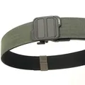 Heavy duty military green nylon tactical belt with a matte black automatic buckle for men - 120cm / Dark Gray