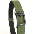 Cinturón táctico de nailon verde militar con hebilla automática para exterior - Longitud Estándar / Verde Militar