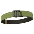 Cinturón táctico de nailon de doble capa con hebilla rápida en verde militar y negro - Verde Militar