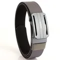 Men's dark gray nylon tactical belt with durable aluminum automatic gray buckle - Twill Dark Gray